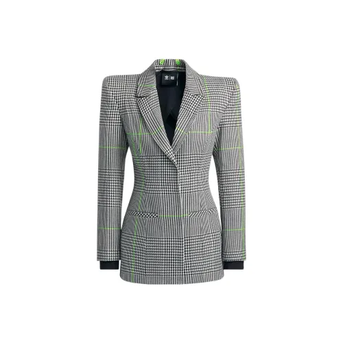 Adidas Ivy Park Halls Of Ivy Suit Jacket White/Black/Semi Solar Slime