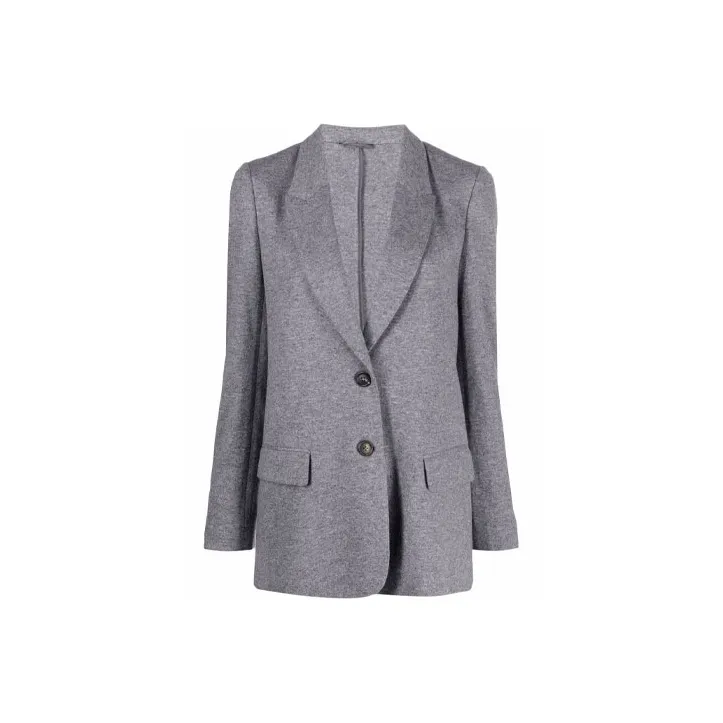 Brunello Cucinelli Longline Single Breasted Coat-0