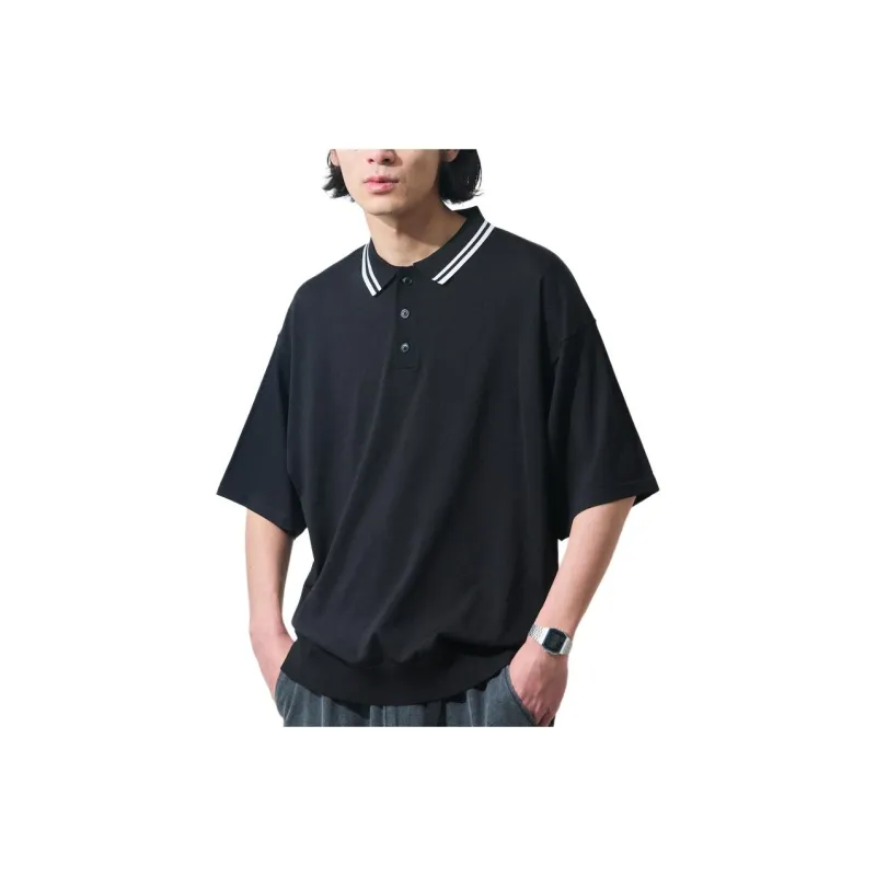 FREAK'S STORE Polo Shirt Men's Black × White-0