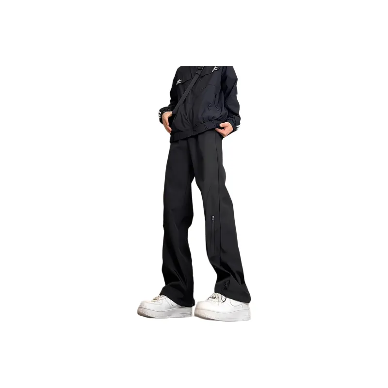 NAXUSTO Casual Pants Unisex Black-0