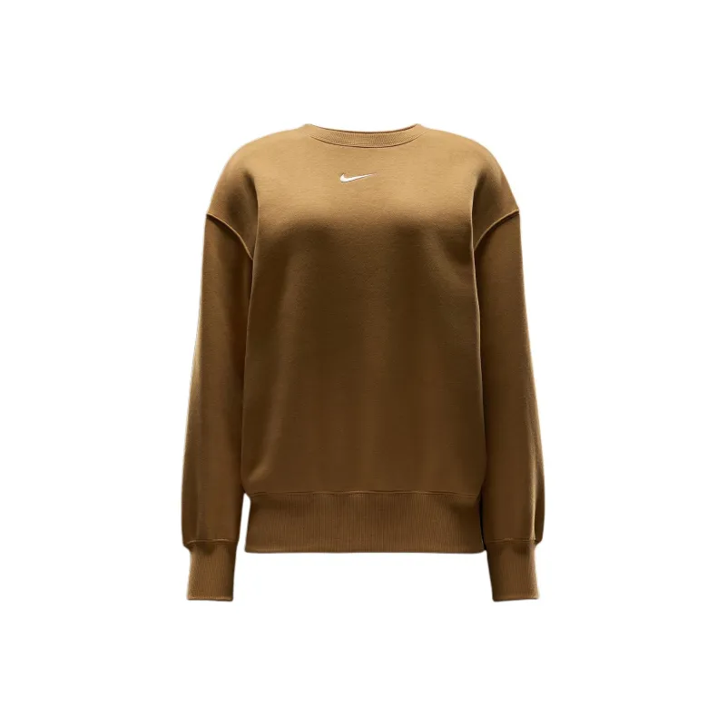 Nike Sportswear Phoenix Fleece Sweatshirt Women's Linen Brown-0