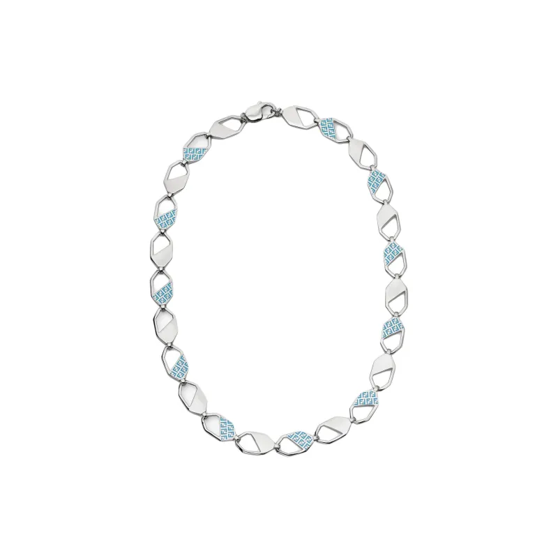 FENDI Brass Necklaces Unisex Silver-0