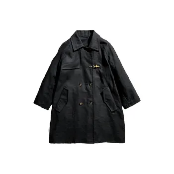 FAY Double-Breasted Straight Hem Boxy Coat