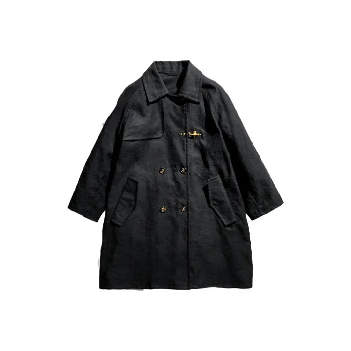 FAY Double-Breasted Straight Hem Boxy Coat-0