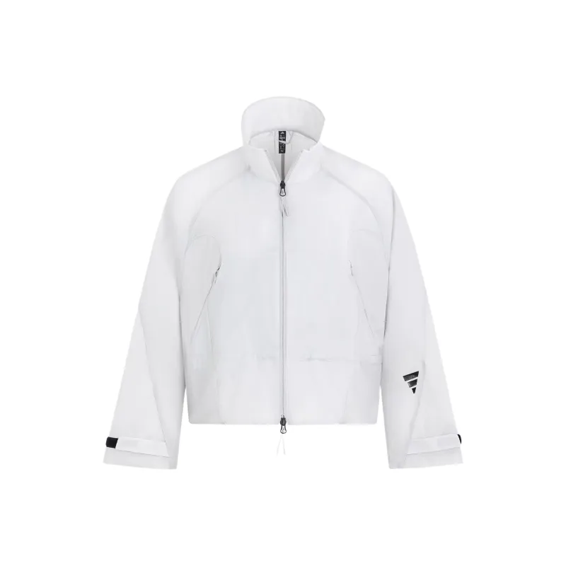 Adidas FOS Collection FUTURE STYLE WOVEN JACKET Women's Light Gray-0