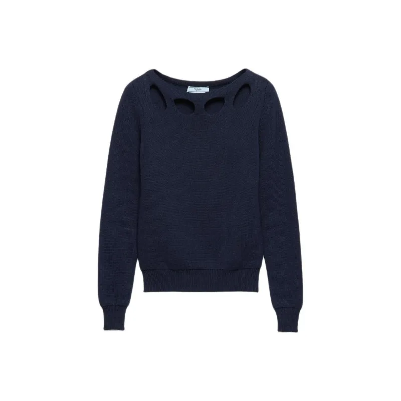 PRADA Cotton Boat neck Sweater-0