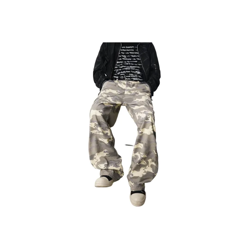 JIMI&JONS Cargo Pants Unisex Camouflage-3