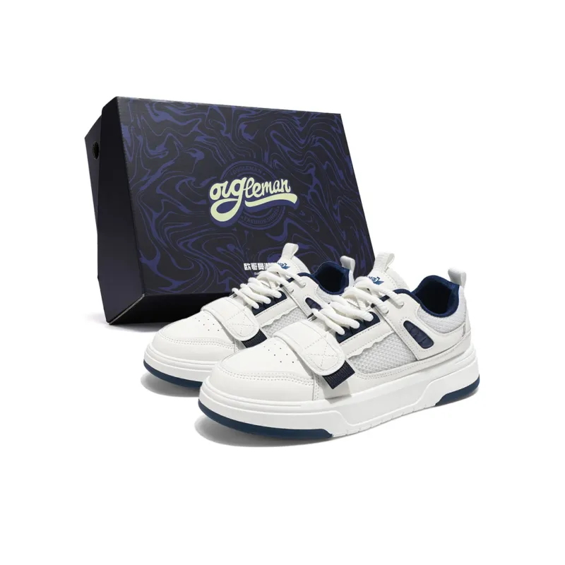 OUGLEMEN Slip Resistant Balance Height Increasing Skateboard Shoes Men's-10