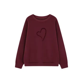 Mo Han Yi Mei Sweatshirt Women's Plum Sauce