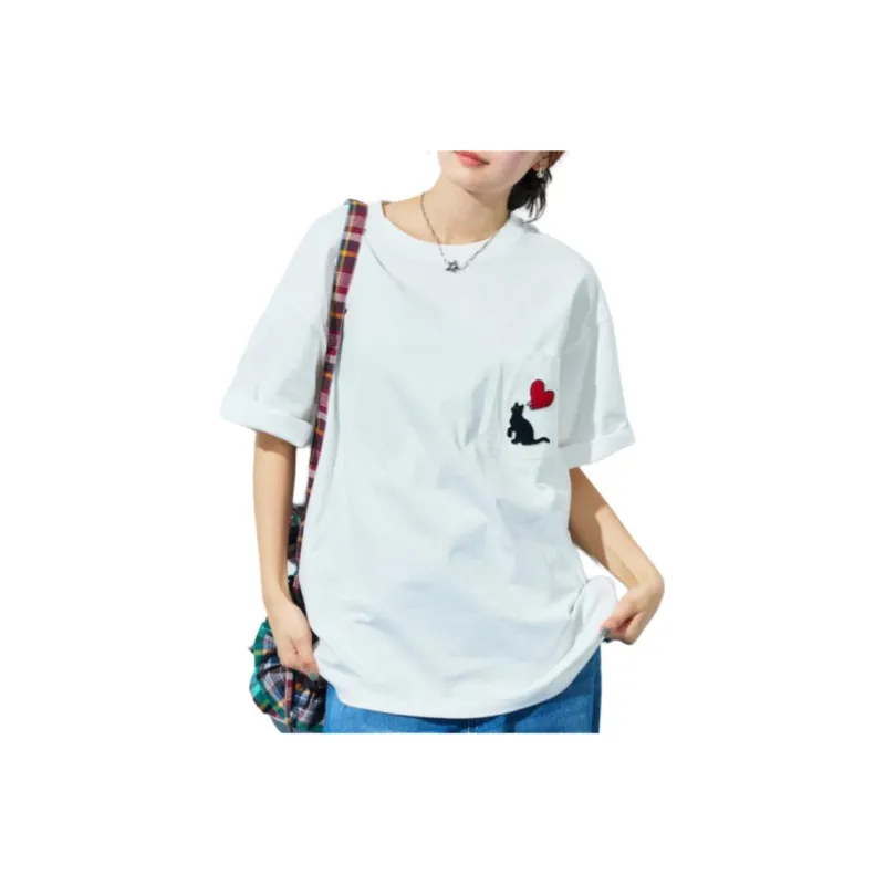 FREAK'S STORE T Shirt Unisex White Cat-0