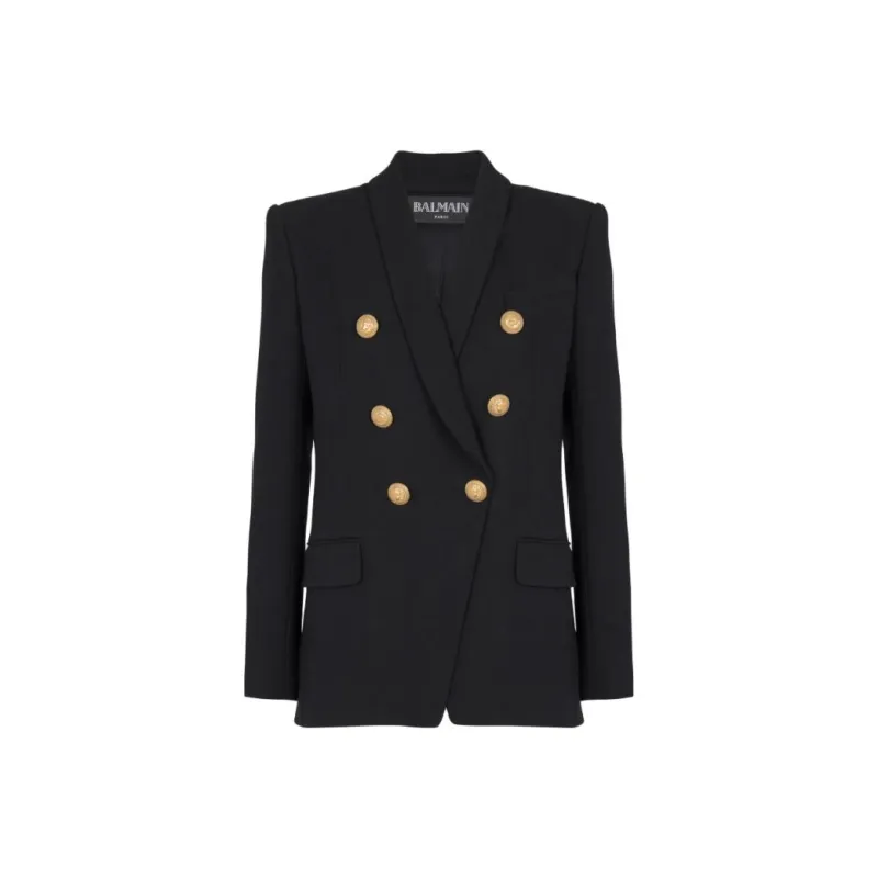 BALMAIN Double Breasted Blazer 'Black'-0