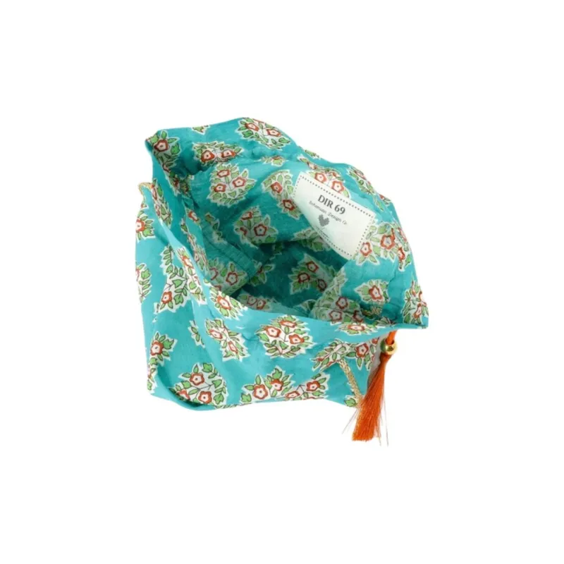 Beams Cotton Storage Bag Women's Yellow/Blue-7
