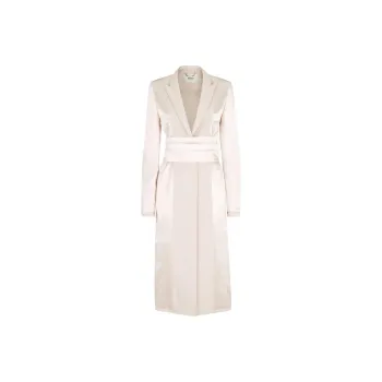 FENDI Belted Satin Overcoat