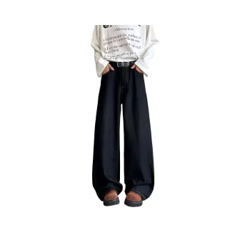 BENGEN Jeans Unisex Black