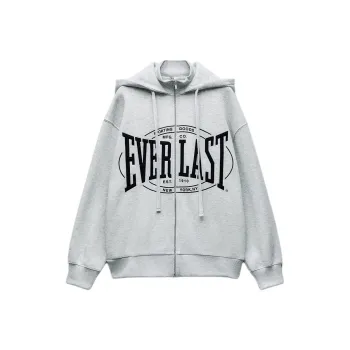 ZARA x Everlast Sweatshirt Women's Zebra Print Gray