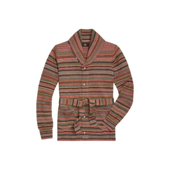 Polo Ralph Lauren Lydia Striped Belted Cardigan