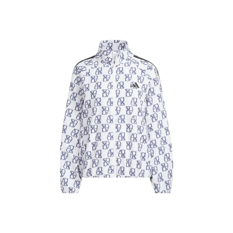 Adidas ALLOVER PRINTWindbreaker Jackets Coats Women's White-0