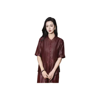 Yi Mengyuan Short Sleeved Silk Shirt Women's