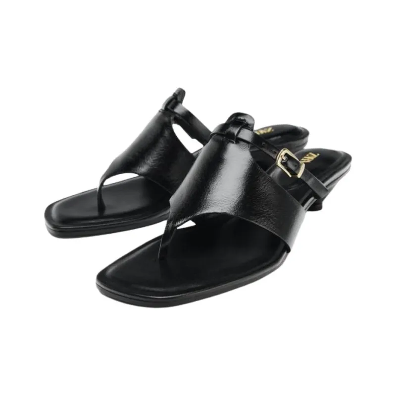 ZARA Abrasion Resistant Flip Flops Women's Black-2