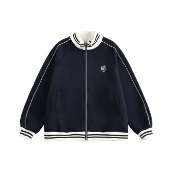 VS WHAT Jacket Unisex Navy Blue