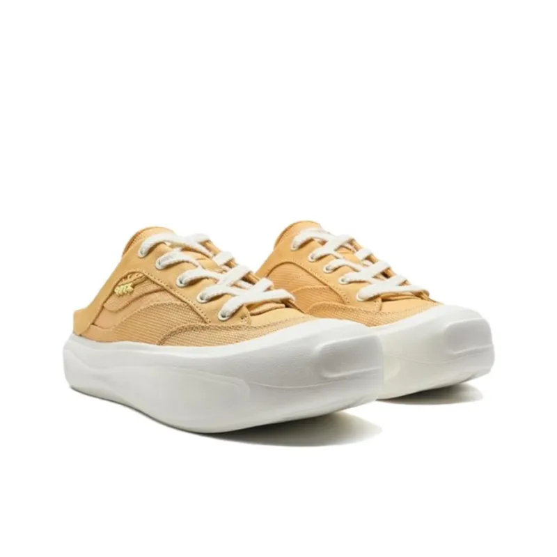 XTEP Non slip Lightweight Low Top Skateboard Shoes Women's Tea Stain Yellow-2