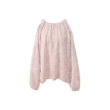 3COLOUR Chiffon Shirt Women's Smoke Pink