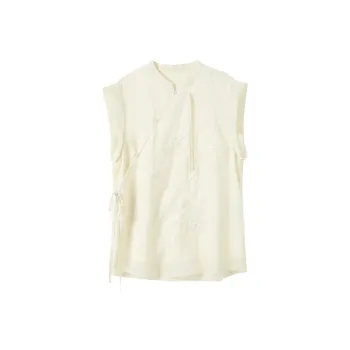 3COLOUR Chiffon Shirt Women's Ecru