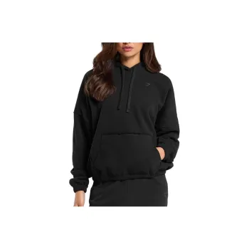 GYMSHARK FLEECE OVERSIZED HOODIE Sweatshirt Women's Black