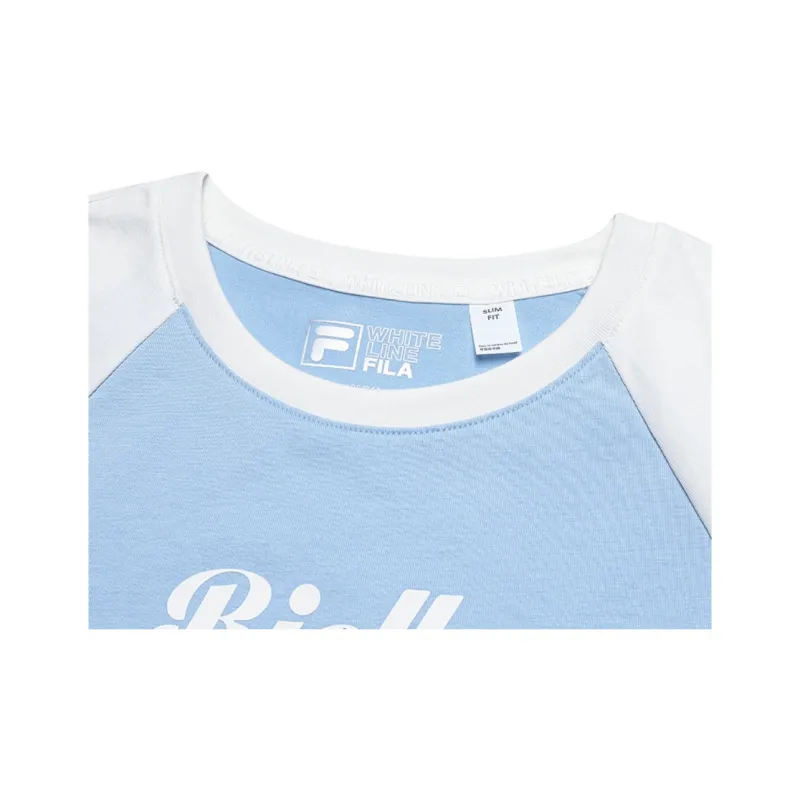FILA Lifestyle Raglan Sleeve T Shirt Women's Afternoon Blue LB-3