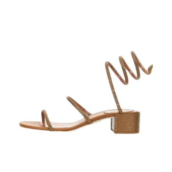 RENE CAOVILLA One Strap Sandals Women's Light Brown