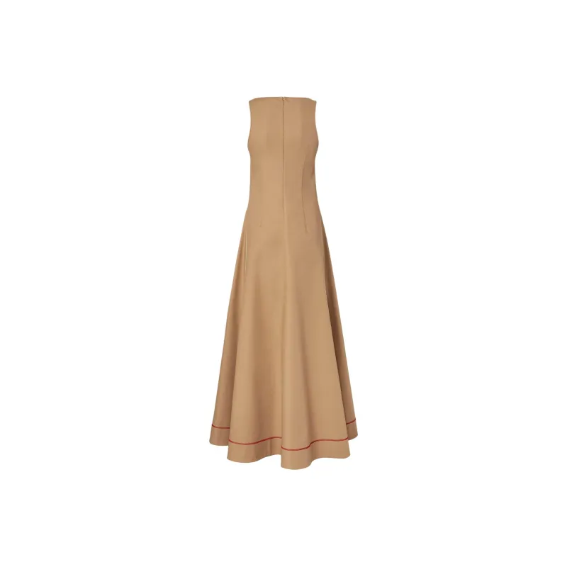 FENDI SS25 Sleeveless Dress Women's Beige-1