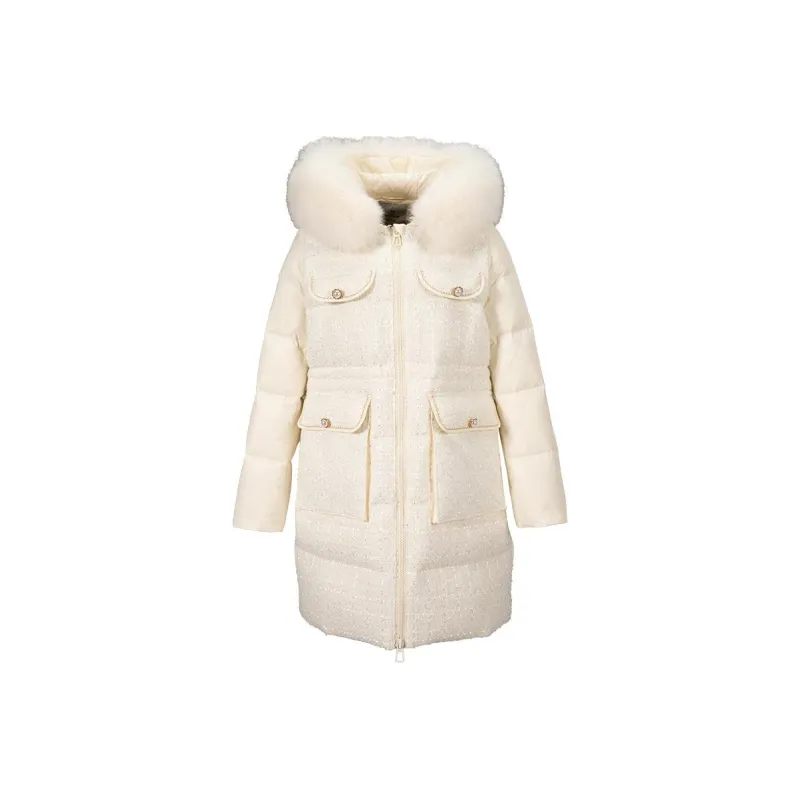 XIANGYING Down Jacket Women's Beige-0