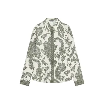 ZARA Shirts Women's Nude/Green