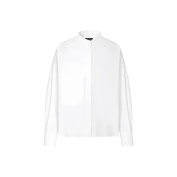 EMPORIO ARMANI Pure Cotton Shirt With Guru Collar