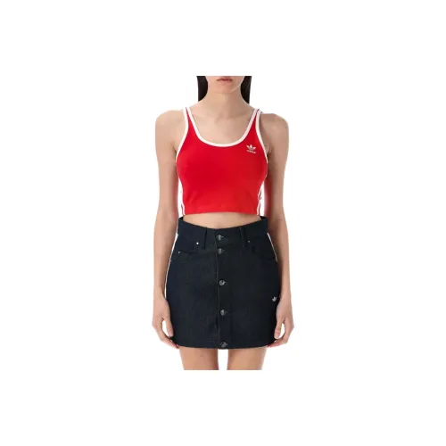 Adidas Originals 3 Stripes Cropped Tank Top