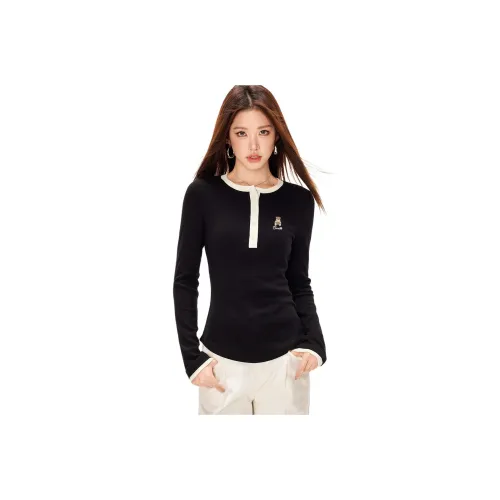 CCAABB T Shirts Women's BKX/Black