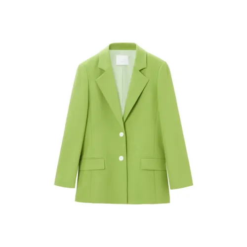 OVV Business Suits Women's Emerald Green Solid Color A1
