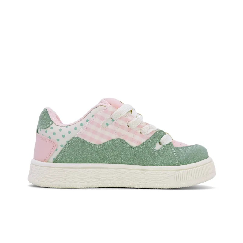 ALI THE FOX Skateboard Shoes Women's Low Top Guava Pink/Light Yellow/Beige Pink/Light Blue-3
