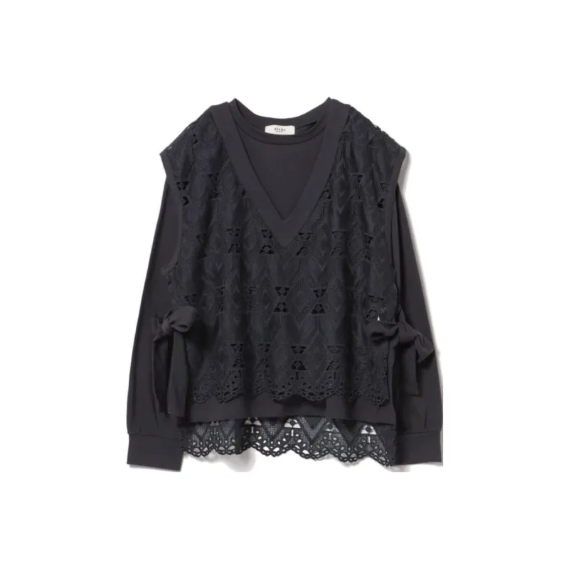 Beams Sweatshirt Women's Charcoal Black-0
