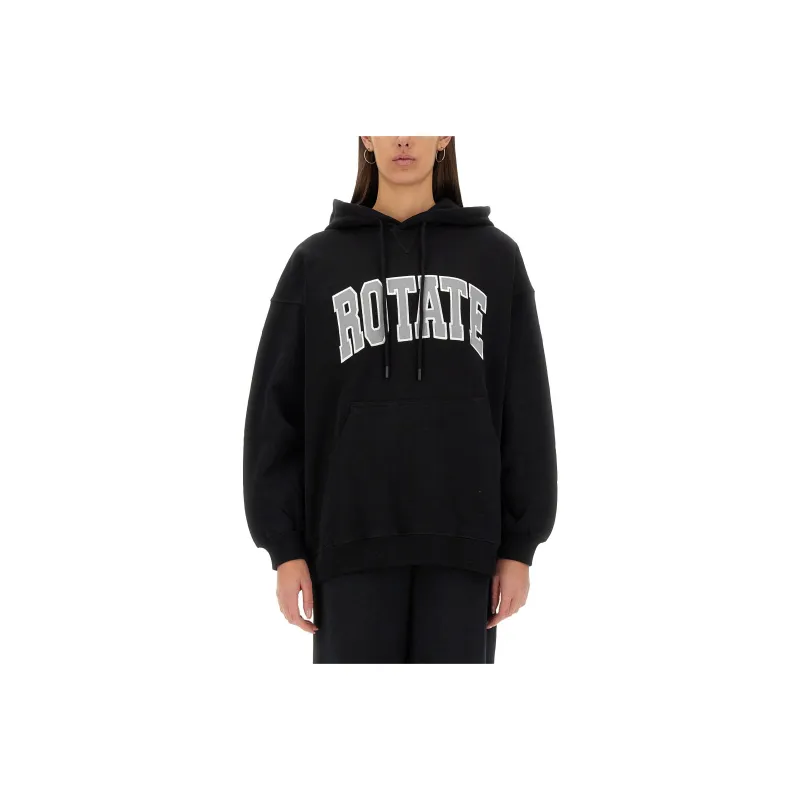 Rotate Logo embroidered Hoodie-0