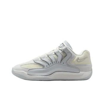 Nike KD 18 Anti Slip Wear Resistant Low Top Basketball Shoes Men's Gray White