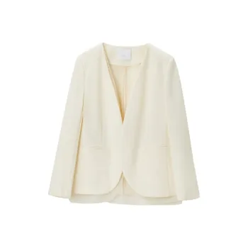 OVV Business Suits Women's Light Yellow Solid Color 16