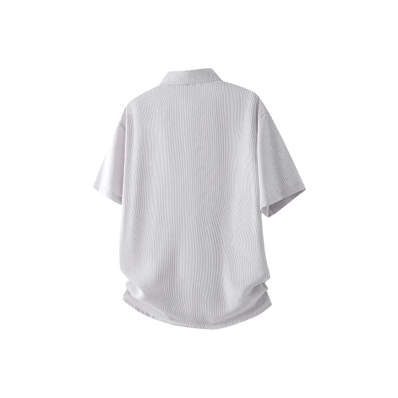SOIE Shirt Unisex Yellow With White Stripes-36