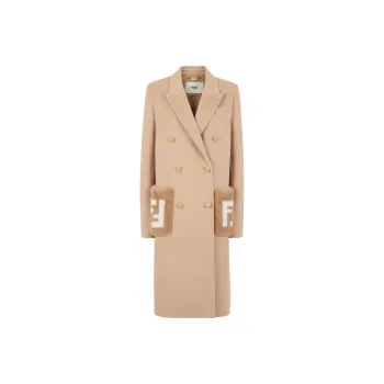 FENDI Coats Women's Light Brown