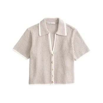 Abercrombie＆Fitch Polo Shirt Women's Gray
