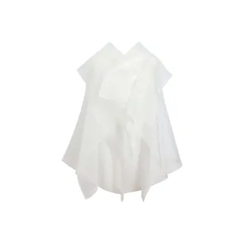 KHAITE SS25 Santana Top Shirt Women's Chalk/Chalk