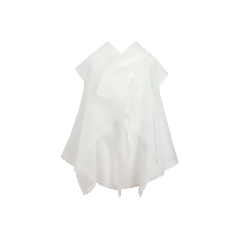 KHAITE SS25 Santana Top Shirt Women's Chalk/Chalk-0
