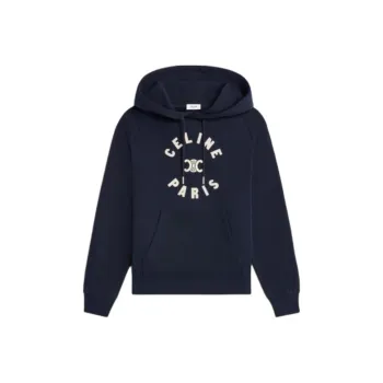 CELINE Triomphe Hoodie In Cotton Fleece