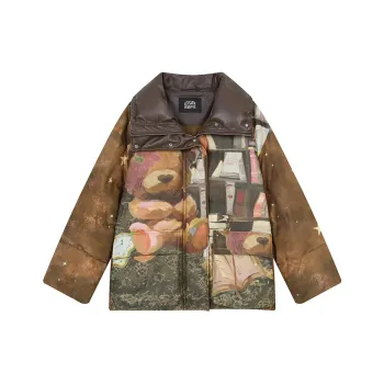 ELF SACK Down Jacket Women's Vintage Brown Coffee