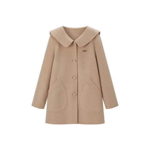 LEDIN Coats Women's Khaki In Stock